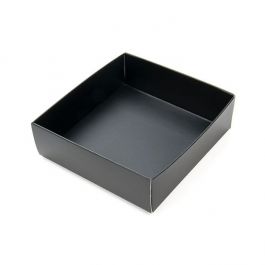 Svarta Kraft-presentlådor botten 7,9x2,5x8,3 cm (25 st) [BK356]