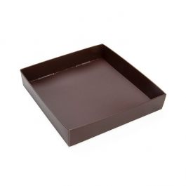 Papperslåda botten chokladbrun 13x2,5x13,3cm (25 st) [CB357]
