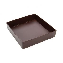 Chokladbrun papperslåda med botten 10,5 x 2,5 x 11 cm (25 st) [CB99]