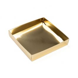 Papperslåda botten Shimmer Gold 13x2,5x13,3cm (25 st) [SG357]