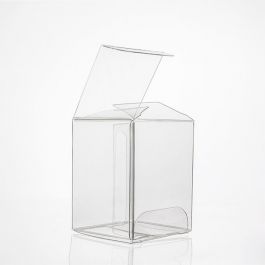 Plastlådor 3,8x3,8x5,1cm Kristallklart (50 st) [VB291]