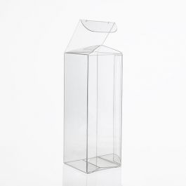 Plastlådor 3,8x3,8x10,2cm Kristallklart (50 st) [VB293]