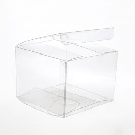 Plastlådor 10,2x10,2x7,6cm Kristallklart (50 st) [VB303]