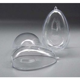 Plast Transparent Ägg 10cm (25 st) [PEP-1105100]