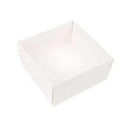 Lådor Kraft botten vit 15,2x7,6x15,2 cm (25 st) [WH14]