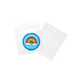 Zippåsar med häng hål 7,5x7,5cm Kristallklart PP 100 mikron (100 st) [Z4R33]
