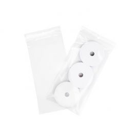 Zippåsar med häng hål 10x20,5cm Kristallklart PP 100 mikron (100 st) [Z4R48]