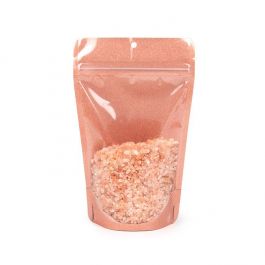 Stå upp påsar Transparant/Glitter Roséguld13x7,9x20,6 cm (100 St) [ZBG3GLRG]