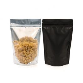 Stå upp påsar Transparent/Svart 12x7,5x18,5cm | 114 gram (100 st) [ZBGB46]