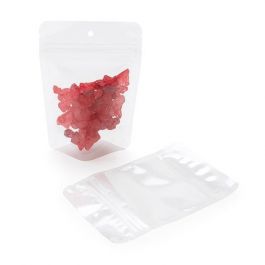 Stå upp påsar Transparent 10.2x6x15.2cm laminerad | 57 gram med upphängningshål (100 st) [ZBGCC2H]