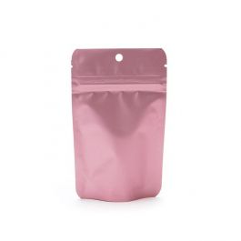 Rose Gold Metalliserad Stå upp påsar 8 x 5 x 13 cm med upphängningshål (100 st) [ZBGM1RG]