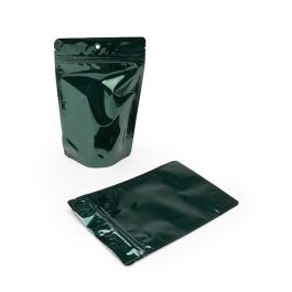 Stå upp påsar Grön 13x7x20.5cm | 113 gram med upphängningshål (100 st) [ZBGM3HGH]