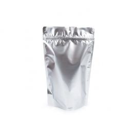 Stå upp påsar Silver 17,1x8,9x28,6cm Med hängande hål (100 st) [ZBGM4SH]