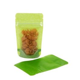 Stå upp påsar Rispapper Transparent/Grön 7,9x5,1x13cm | 28 gram (100 st) [ZBGR1GRC]