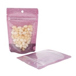 Stå upp påsar Rispapper Transparent/Lila 10,2x6x15,2cm | 57 gram (100 st) [ZBGR2HP]