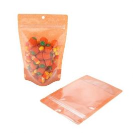 Stå upp påsar Rispapper Transparent/Orange 13x7,9x20,6cm | 113 gram (100 st) [ZBGR3HO]