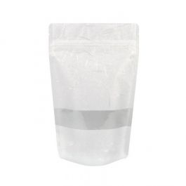 Stå upp påsar Rispapper Vit 13x8x20,5cm | 113 gram (100 st) [ZBGR3W]