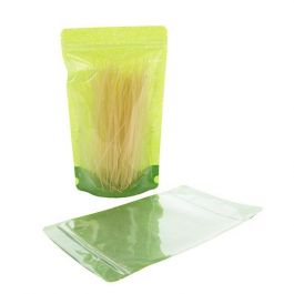 Stå upp påsar Rispapper Transparent/Grön 15x9x23,2cm | 340 gram (100 st) [ZBGR4GRC]