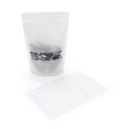 Stå upp påsar Rispapper vitt 15x9x23.2cm | 312 gram med hängande hål (100 st) [ZBGR7WH]
