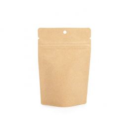 Stå upp påsar Kraft 10.2x6x15.2cm med hängande hål | 57 gram (100 st) [ZBGSK2H]