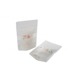 Stå upp påsar Vit Kraft 10x6x15cm | 57 gram (100 st) [ZBGW2WK]