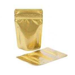 Stå upp påsar Guld 10x6x15cm | 57 gram (100 st) [ZBGM2G]