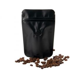 Stå upp påsar Black 10,2x6x15,2cm w/Valve (100 st) [ZBGM2MBV]
