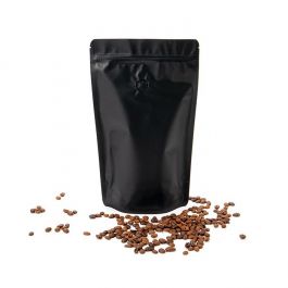 Stå upp påsar Black 22,9x12,1x34,3cm w/Valve (100 st) [ZBGM6MBV]