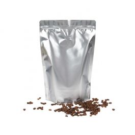 Stå upp påsar Silver 22,9x12,1x34,3cm w/Valve (100 st) [ZBGM6SV]