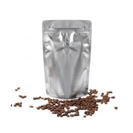 Stå upp påsar Silver 14,9x8,9x23,2cm w/Valve (100 st) [ZBGM7SV]