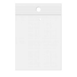 Zippåsar med häng hål och lufthål 15x23cm Kristallklart PP 100 mikron (100 st) [Z4R69V]